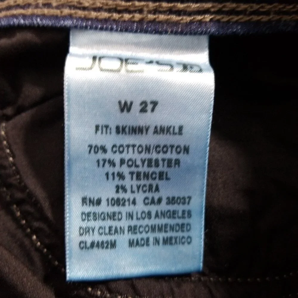 Joes Jeans Skinny Ankle Jeans Wilkins Size 27